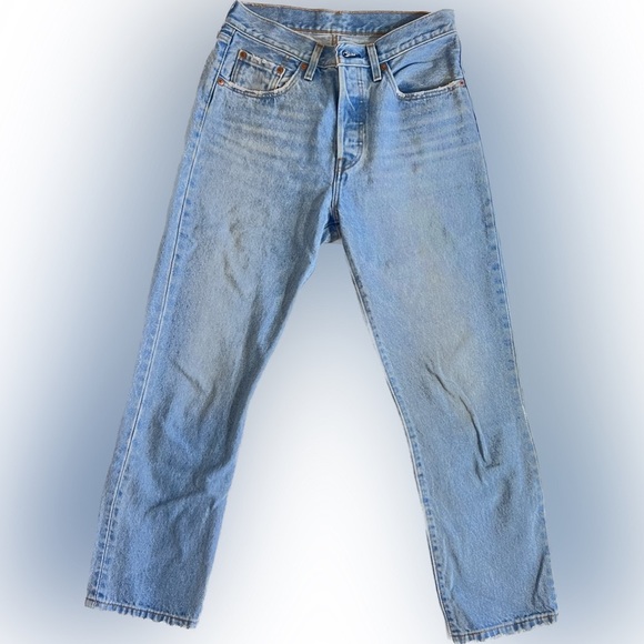 NWOT Levi’s 501 cropped blue jean denim - Picture 3 of 5